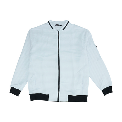 White Solid Active Jacket