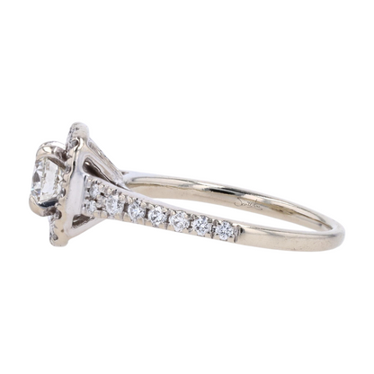 1/2 ctw 14K White Gold Diamond Engagement Ring