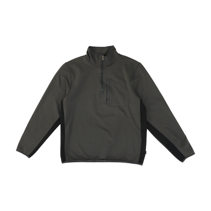 Charcoal Solid 1/4 Zip Pullover