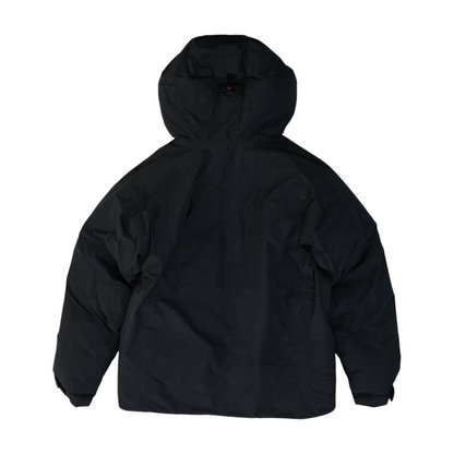Black Solid Rain Jacket