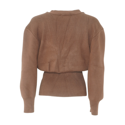 Brown Cardigan Sweater