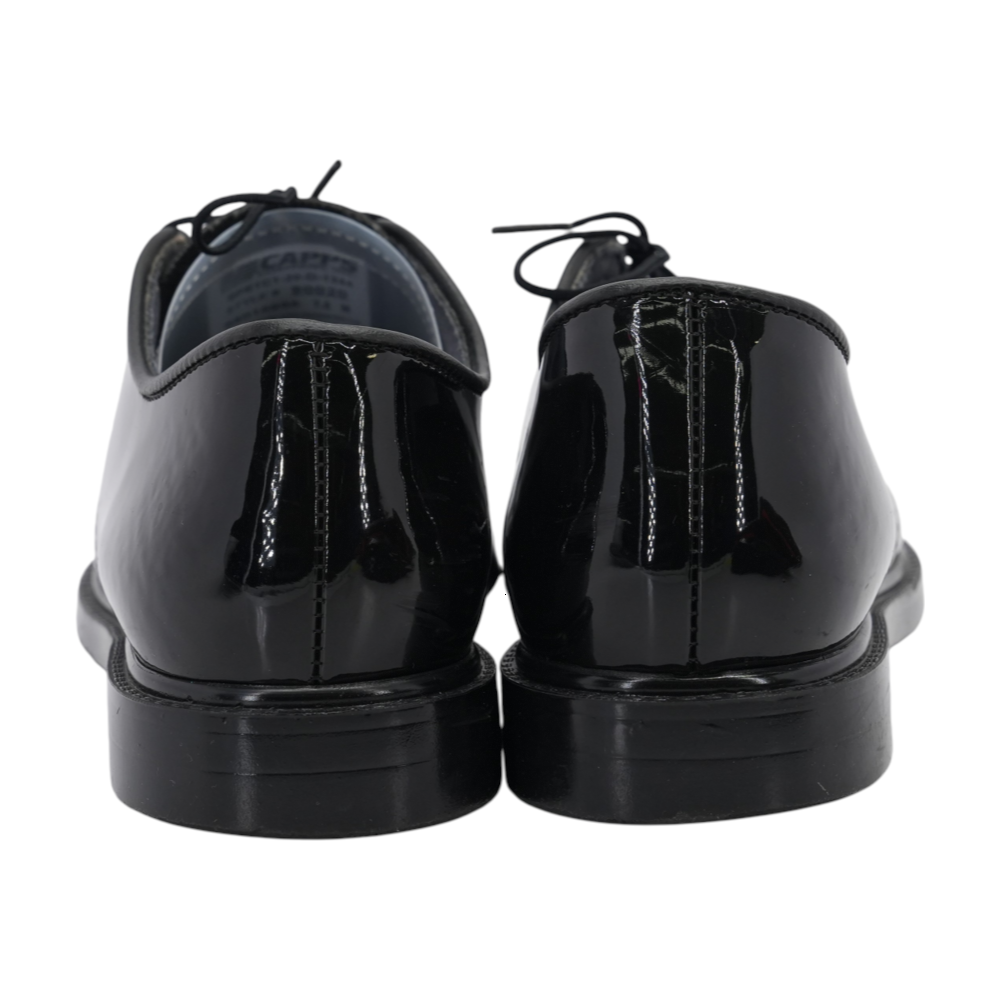 Black Lace-Up Flats