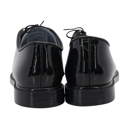 Black Lace-Up Flats