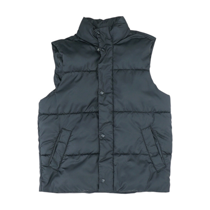 Black Solid Active Vest
