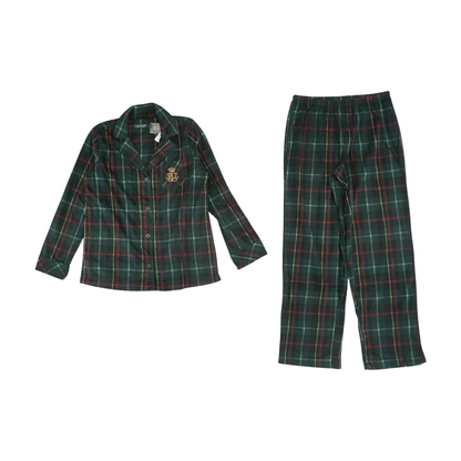 Green Plaid Pajama Set