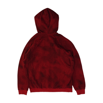 Red Striped Hoodie Pullover