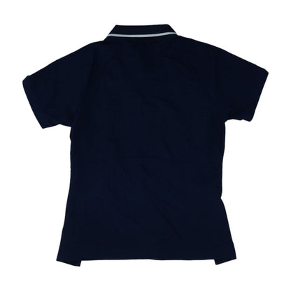 Navy Polo Knit Top