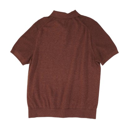 Mauve Solid Short Sleeve Polo