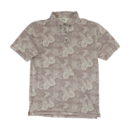 Maroon Tropical Short Sleeve Polo