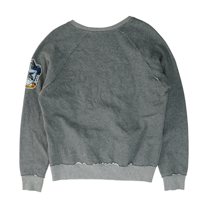Gray Solid Sweatshirt Pullover