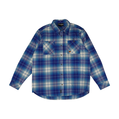 Blue Plaid Flannel Button Down