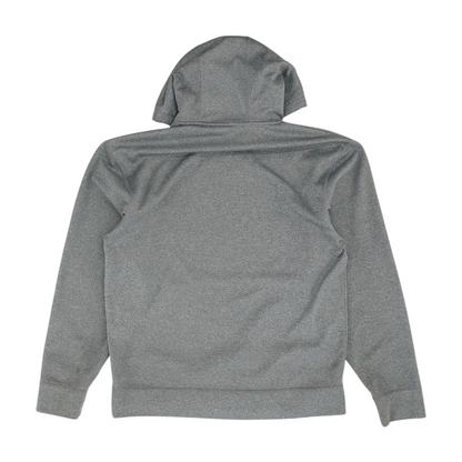Blue Solid Hoodie Pullover