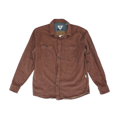 Rust Striped Flannel Button Down