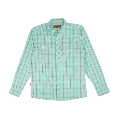 Green Plaid Outdoor Button Down