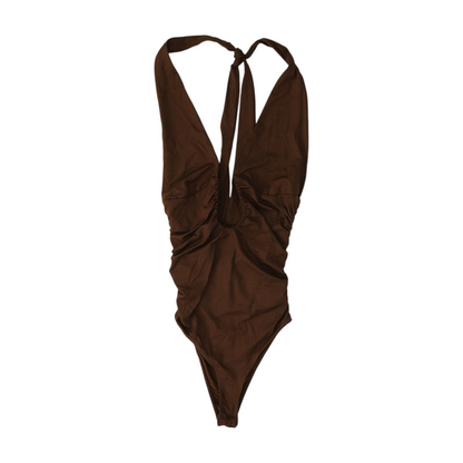 Brown Bodysuit Blouse