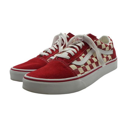 Red Low-Top Athletic Shoes