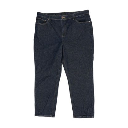 Navy High Rise Slim Leg Jeans