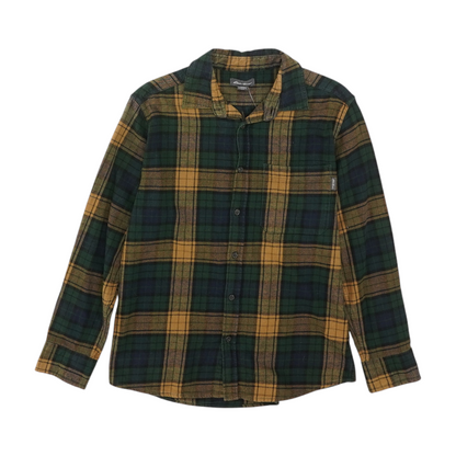 Green Plaid Flannel Button Down