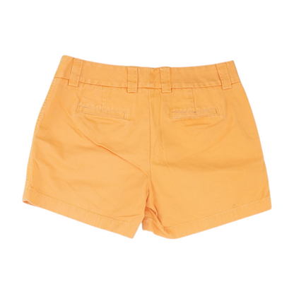 Orange Solid Chino Shorts