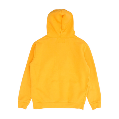 Yellow Solid Hoodie Pullover