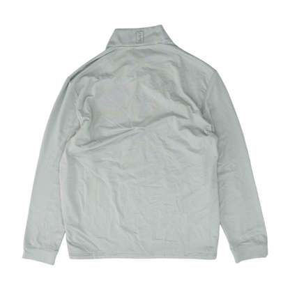 Gray Striped 1/4 Zip Pullover