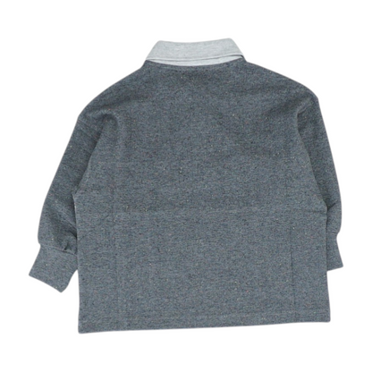 Gray Plaid 1/4 Zip Pullover