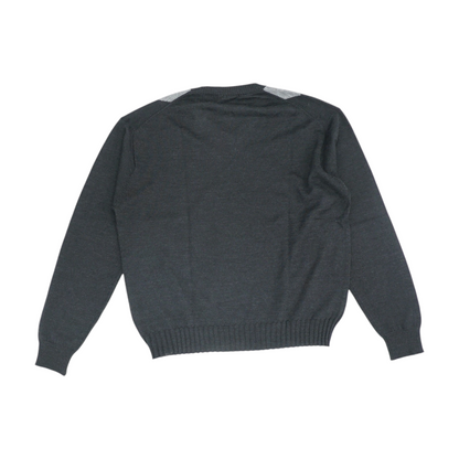 Black Argyle Pullover Sweater