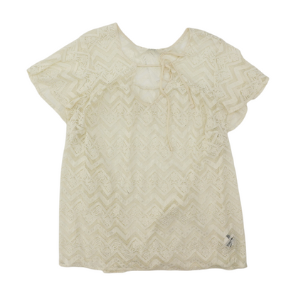 Ivory Plus Floral Blouse