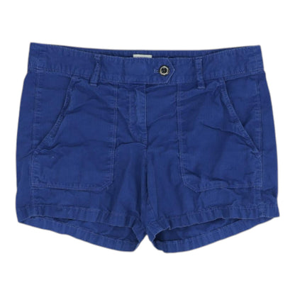 Blue Solid Shorts