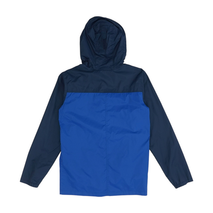 Navy Color Block Rain Jacket