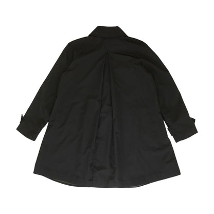 Black Solid Topcoat Coat
