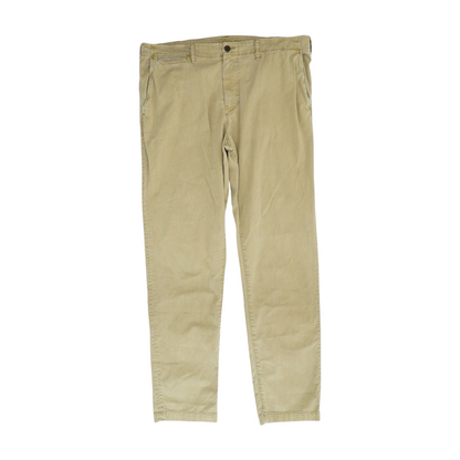 Beige Straight Pants
