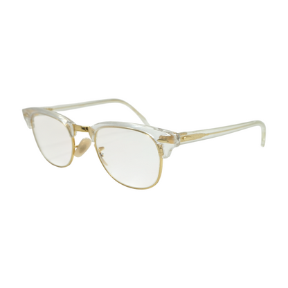 Gold Browline Prescription Eyewear