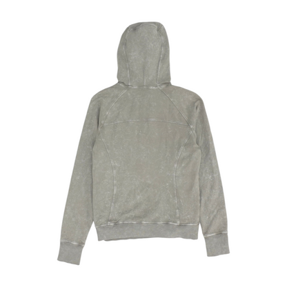 Gray Solid Hoodie Pullover