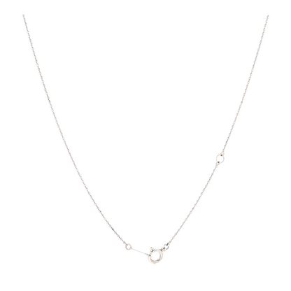 Platinum Sapphire Pendant Necklace