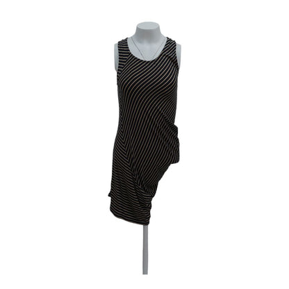 Black Striped Midi Dress