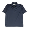 Navy Print Short Sleeve Polo