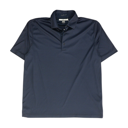 Navy Print Short Sleeve Polo