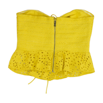 Yellow Print Blouse