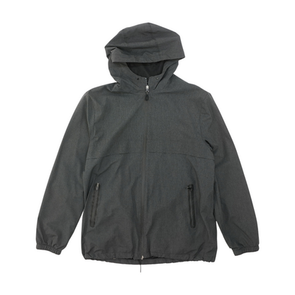 Gray Solid Rain Jacket