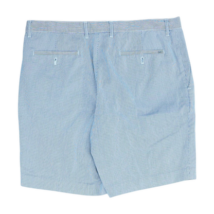 Navy Striped Chino Shorts