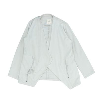 Beige Solid Blazer