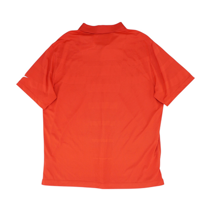 Red Solid Short Sleeve Polo