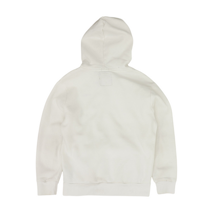 White Solid Hoodie Pullover