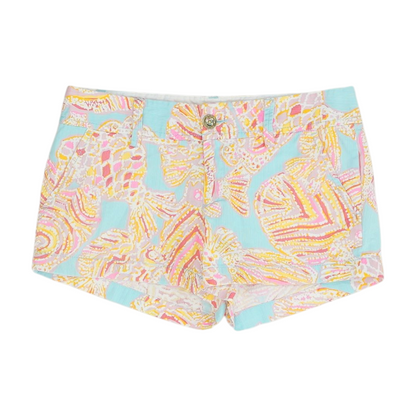 Pink Graphic Chino Shorts