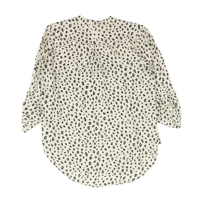 Beige Animal Print Blouse