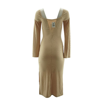 Tan Midi Dress