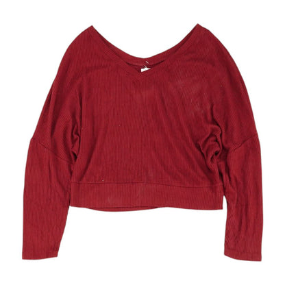 Maroon Solid Pajama Top