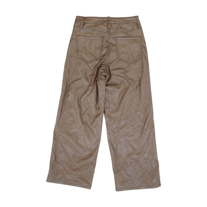 Brown Solid Pants