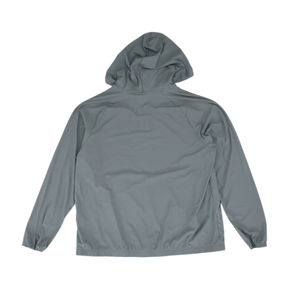 Gray Solid Hoodie Pullover